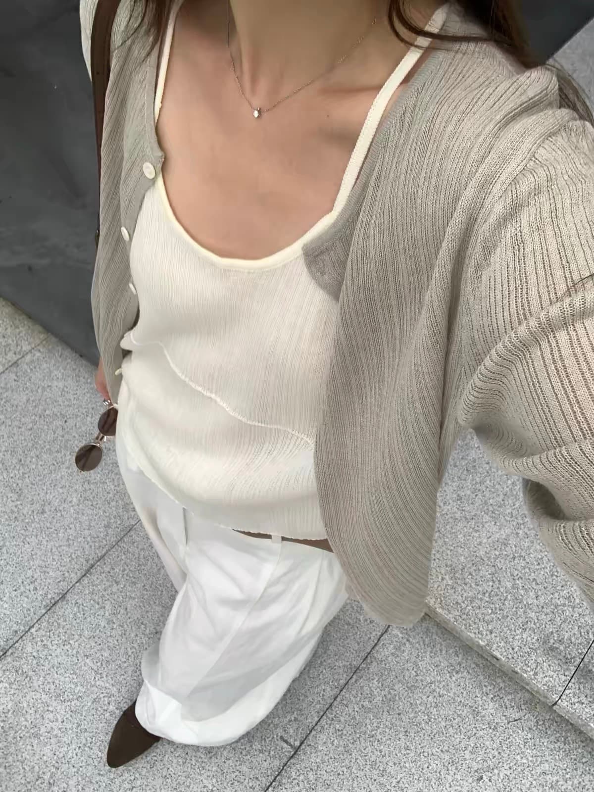 가을 새로운 한국 스타일 다용도 니트 오픈 가디건 여성 외부 가져 가라. 몸매 가꾸기 슬림해 보이는 맨위 상세 이미지 3