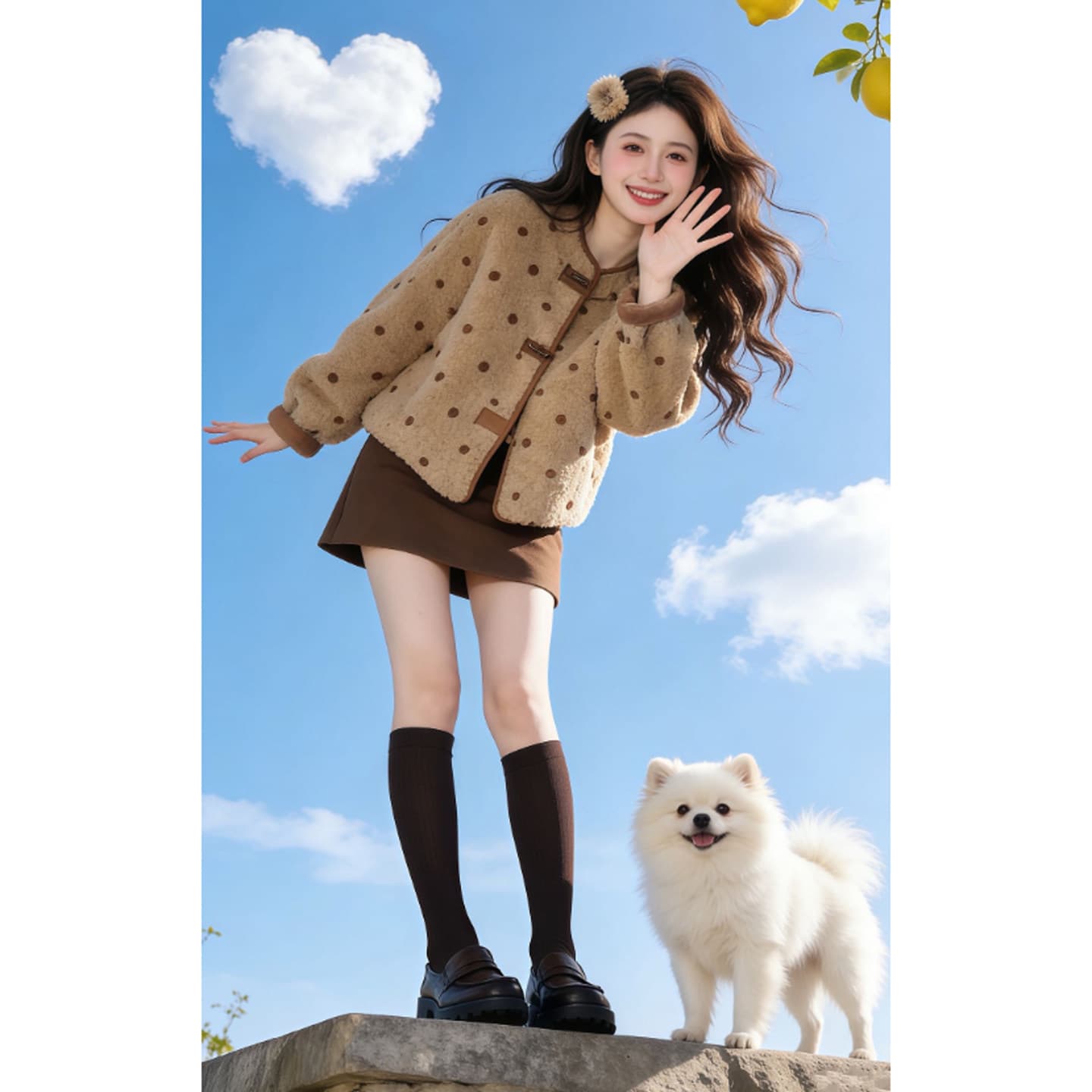 500 그램 양털 플리스 복합 스웨이드 수건 자수 법 하나 가을 겨울철 부유 한 가족 천 골드 부서 착용 가져 가라. 양털 재킷 이미지 3