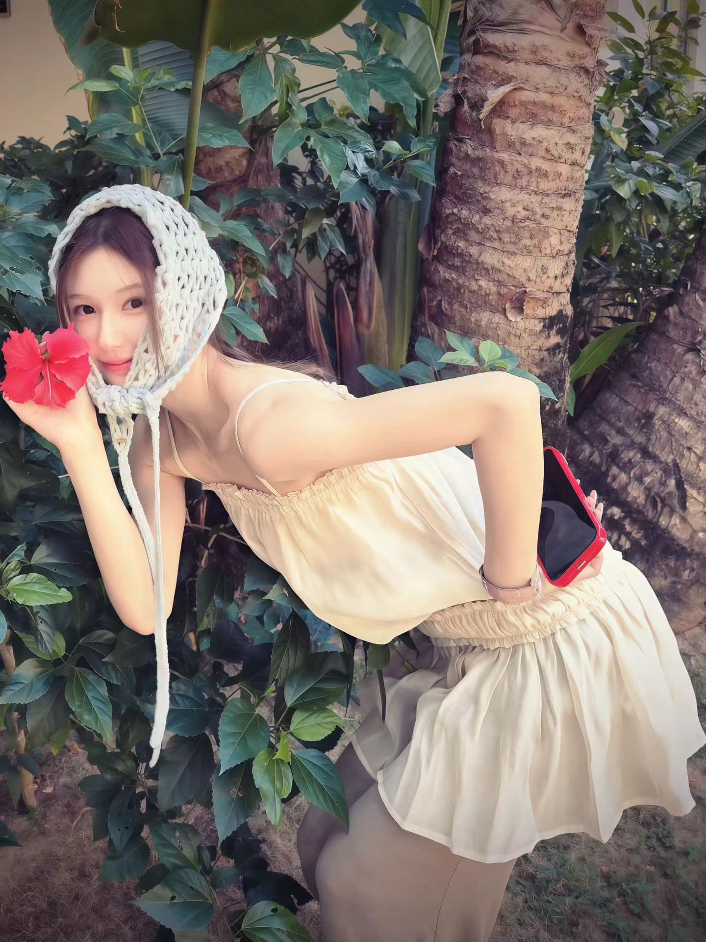 이슬 생각하기 같은 단락 한국 스타일 3 차원 주름 프릴 슬립 드레스 부드러운 도루 센스 마이크로 a 드레스 튜브탑 치마 상세 이미지 16