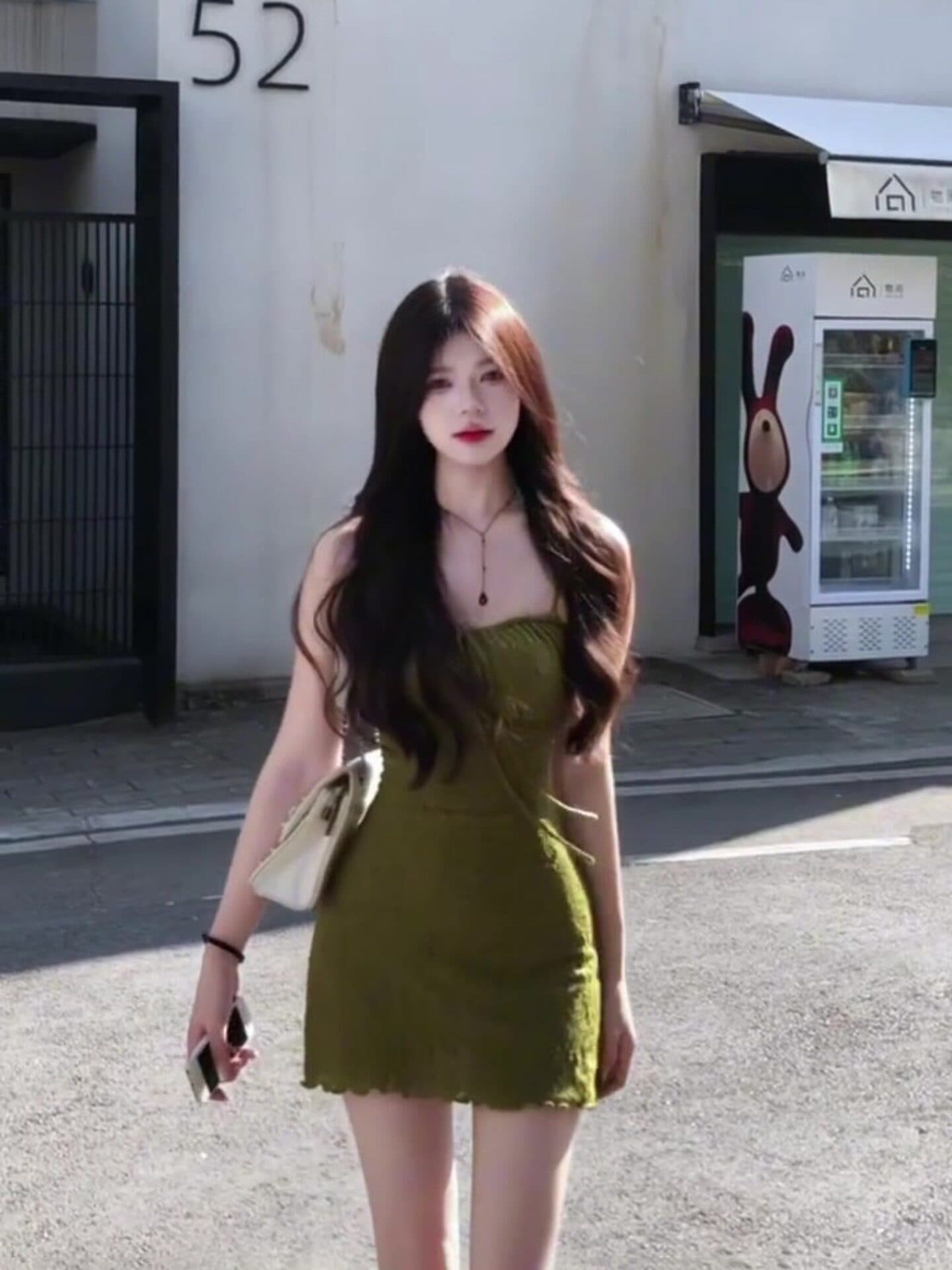 프랑스식 레트로 질감 센스 홀로우 아웃 슬립 여성 드레스 여름 휴가 섹시함 핫걸 슬림해 보이는 타이트 스커트 짧은 치마 상세 이미지 5
