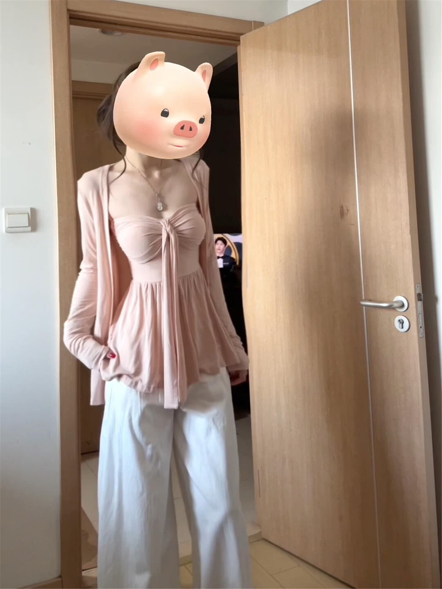품격 부드러운 얇은 스타일 슬림해 보이는 자외선 차단 오픈 가디건 튜브탑 맨위 두 조각 여성 세트 여름 새로운 한 부서 순수한 욕망 세트 상세 이미지 3