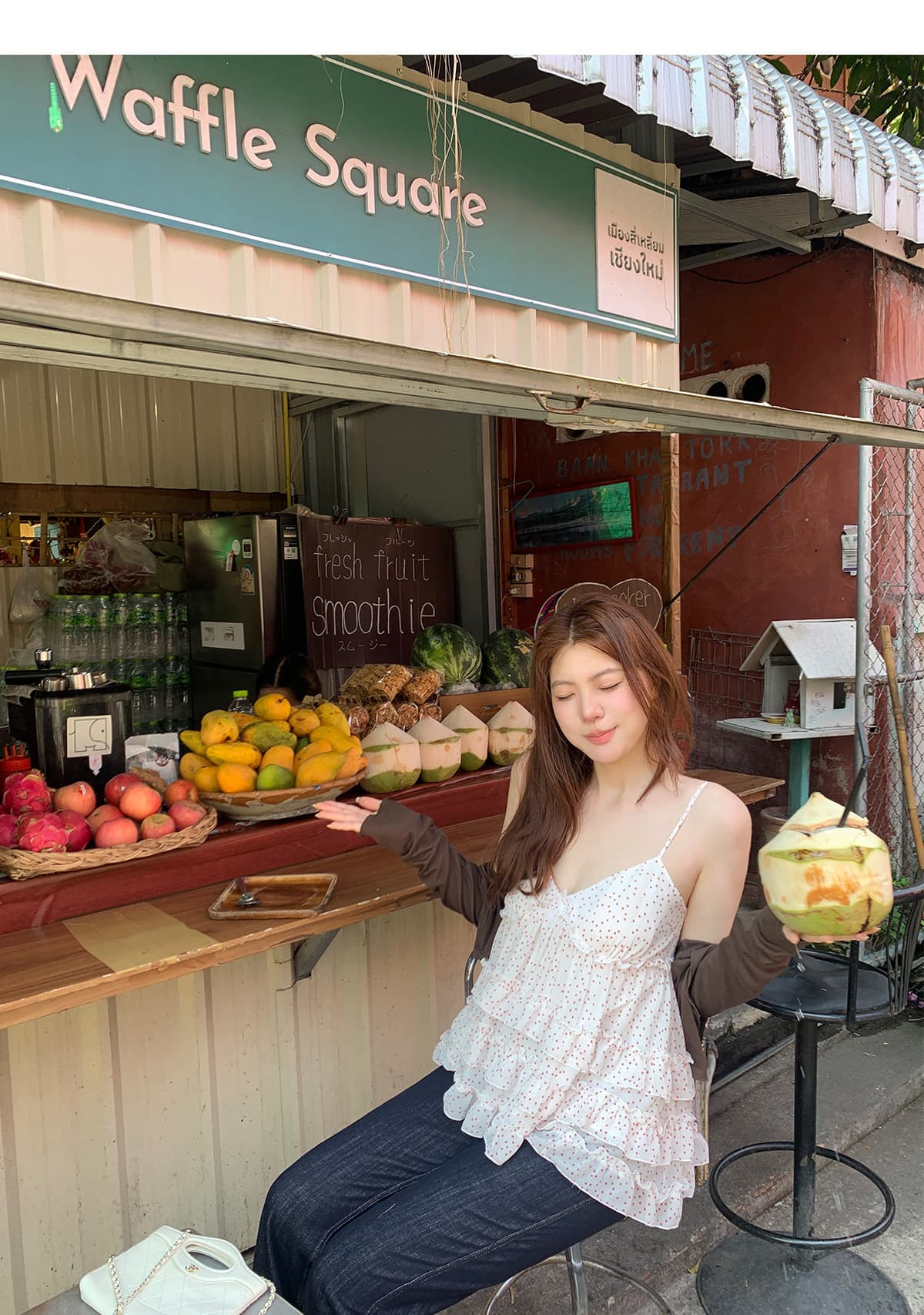 주간 실크 원단 네리 명중 가져 가라. 캐주얼 바람 도트 무늬 슬립 여성 V넥 레이스 순수한 욕망 센스 한 마디 맨위 상세 이미지 2
