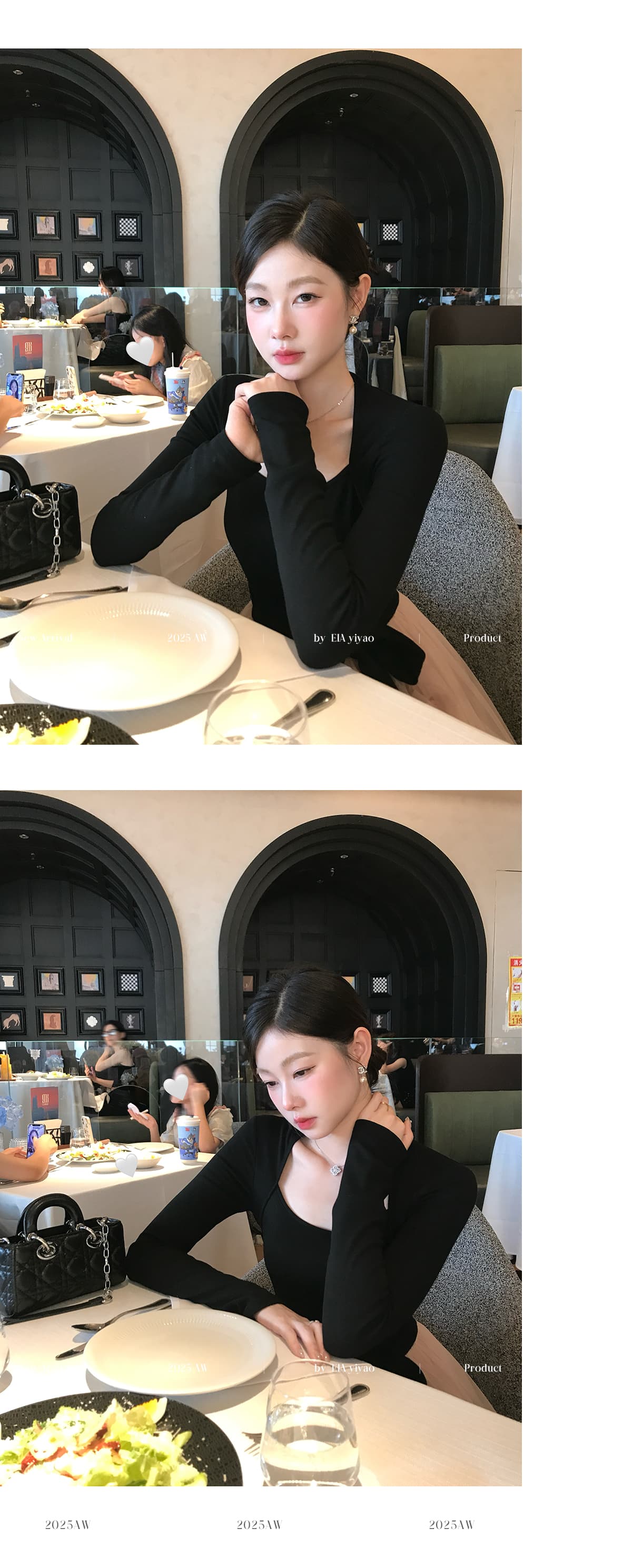 프랑스식 천 골드 나비 매듭 긴팔 여성 드레스 가을 겨울 부드러운 공주 드레스 허리 수축 A라인 스커트 롱 스커트 상세 이미지 20