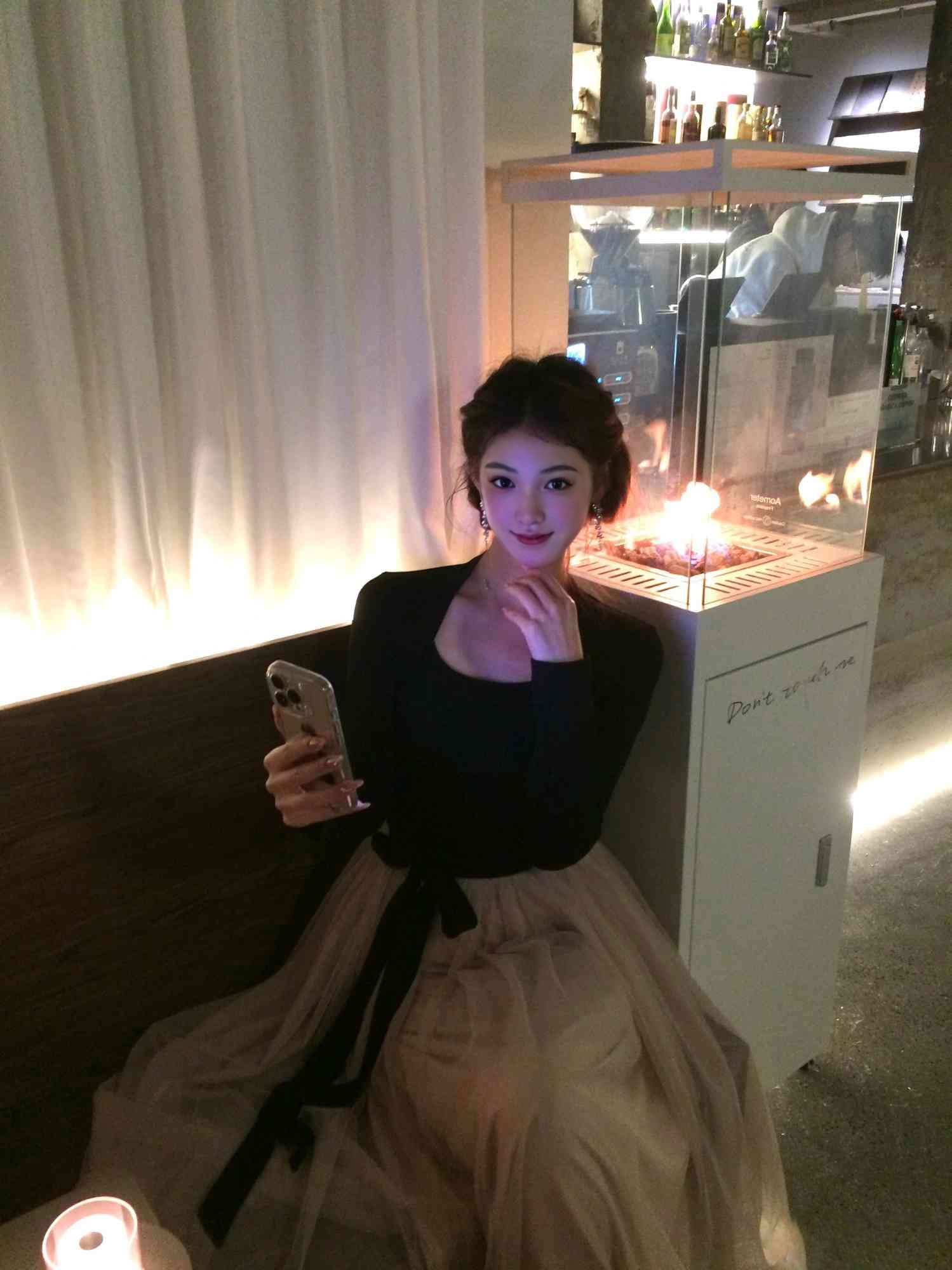 2026 사람들 면 리브 슈퍼 비밀 폴리 에스터 인터넷 네리 하나 가을 겨울 부드러운 작은 샤넬 스타일 로얄 자매 프랑스식 치마 상세 이미지 7