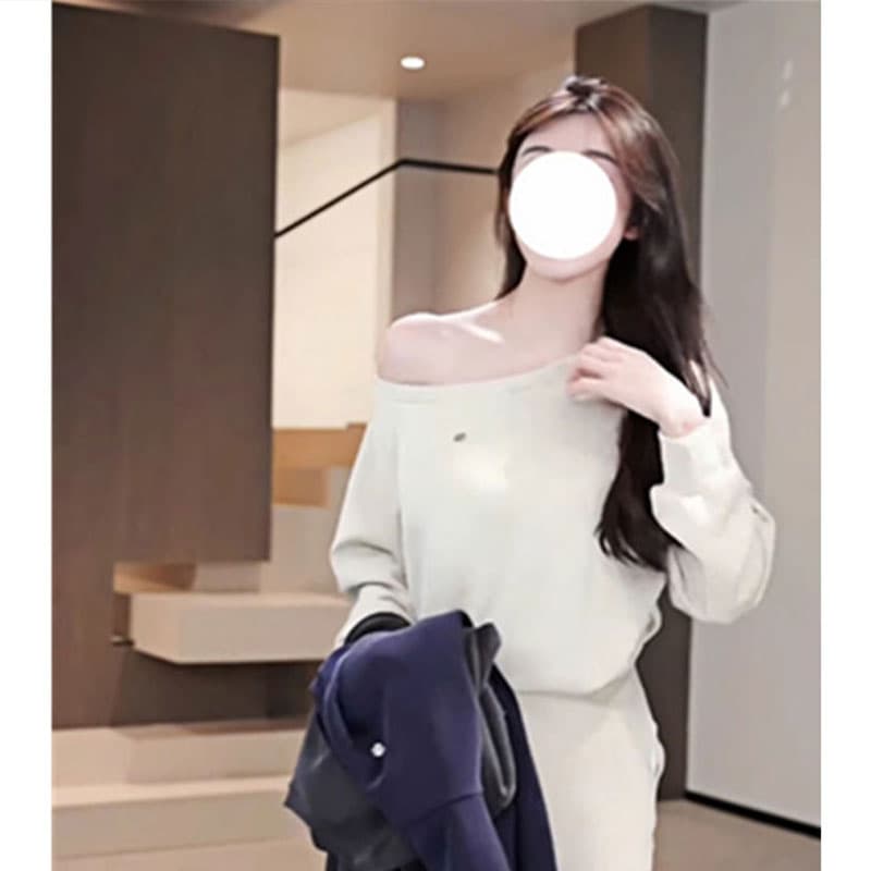 260 그램 사람들 면 원단 참나무 늑골 주머니 로얄 자매 바람 비스듬한 어깨 후드티 드레스 긴팔 허리 수축 슬림해 보이는 타이트 스커트 미니 스커트 이미지 3