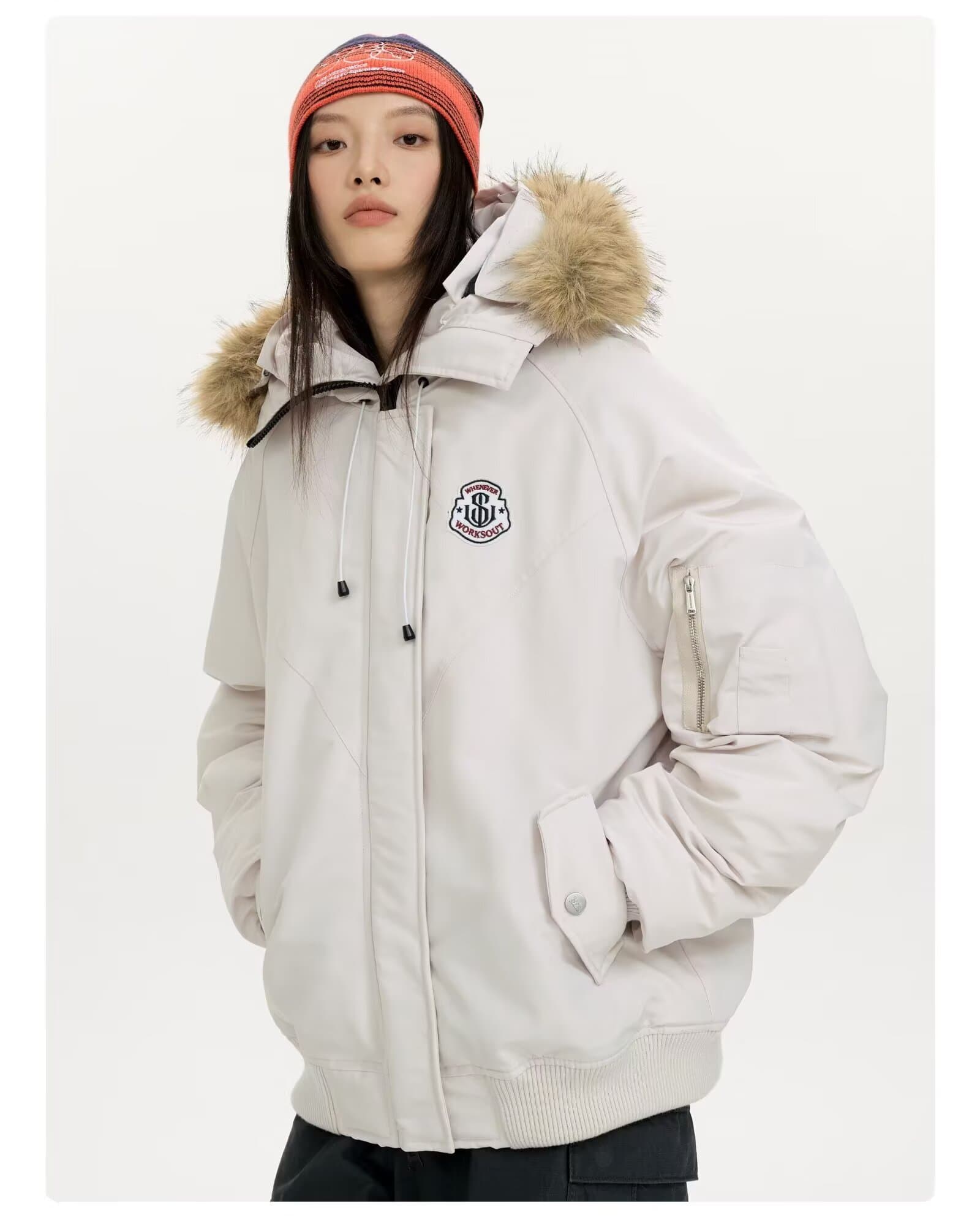큰 모피 칼라 아래 면화 의류 여성 2026 겨울 새로운 Parker 한국 스타일 루즈핏 면 옷 두꺼운 보온 목화 진딧물 재킷 상세 이미지 6