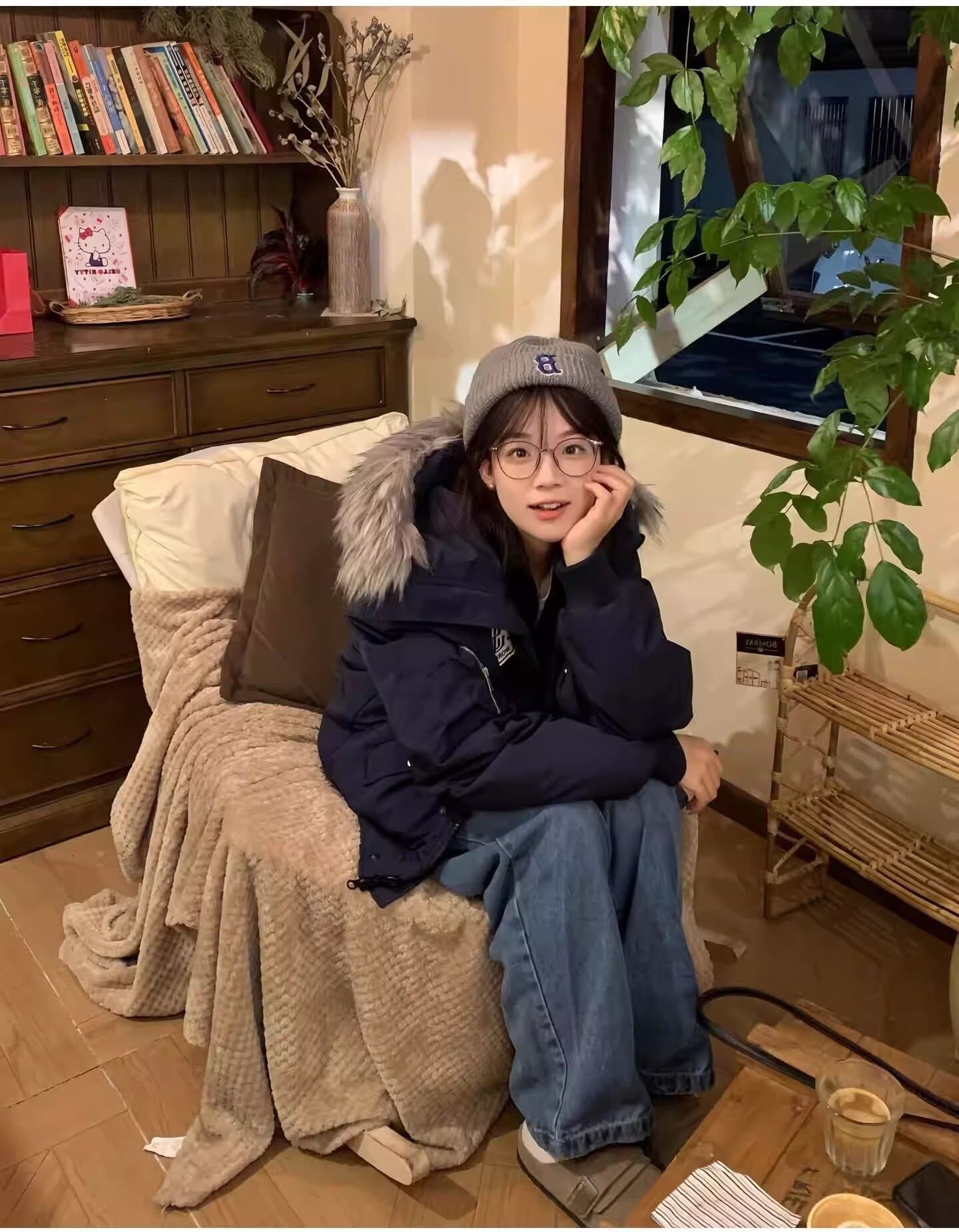 큰 모피 칼라 아래 면화 의류 여성 2026 겨울 새로운 Parker 한국 스타일 루즈핏 면 옷 두꺼운 보온 목화 진딧물 재킷 상세 이미지 13