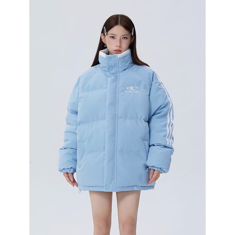 아메리칸 3개 바 다운 재킷 여성 2026 년 새로운 겨울 디자인 센스 작은 대중 oversize 두꺼운 면 의류 트렌디 이미지 5