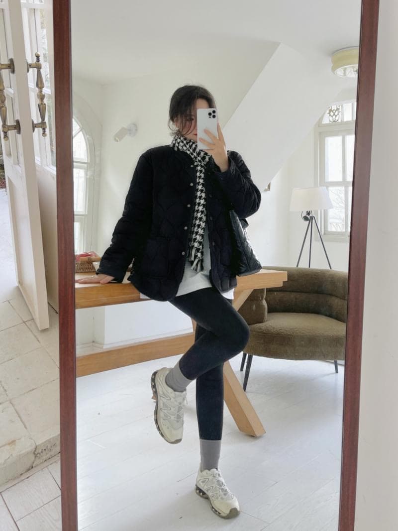 양털 패치워크 다이아몬드 모양 그리드 겨울 루즈핏 작은 샤넬 스타일 링 그리드 보온 면 옷 면 의류 여성 상세 이미지 19