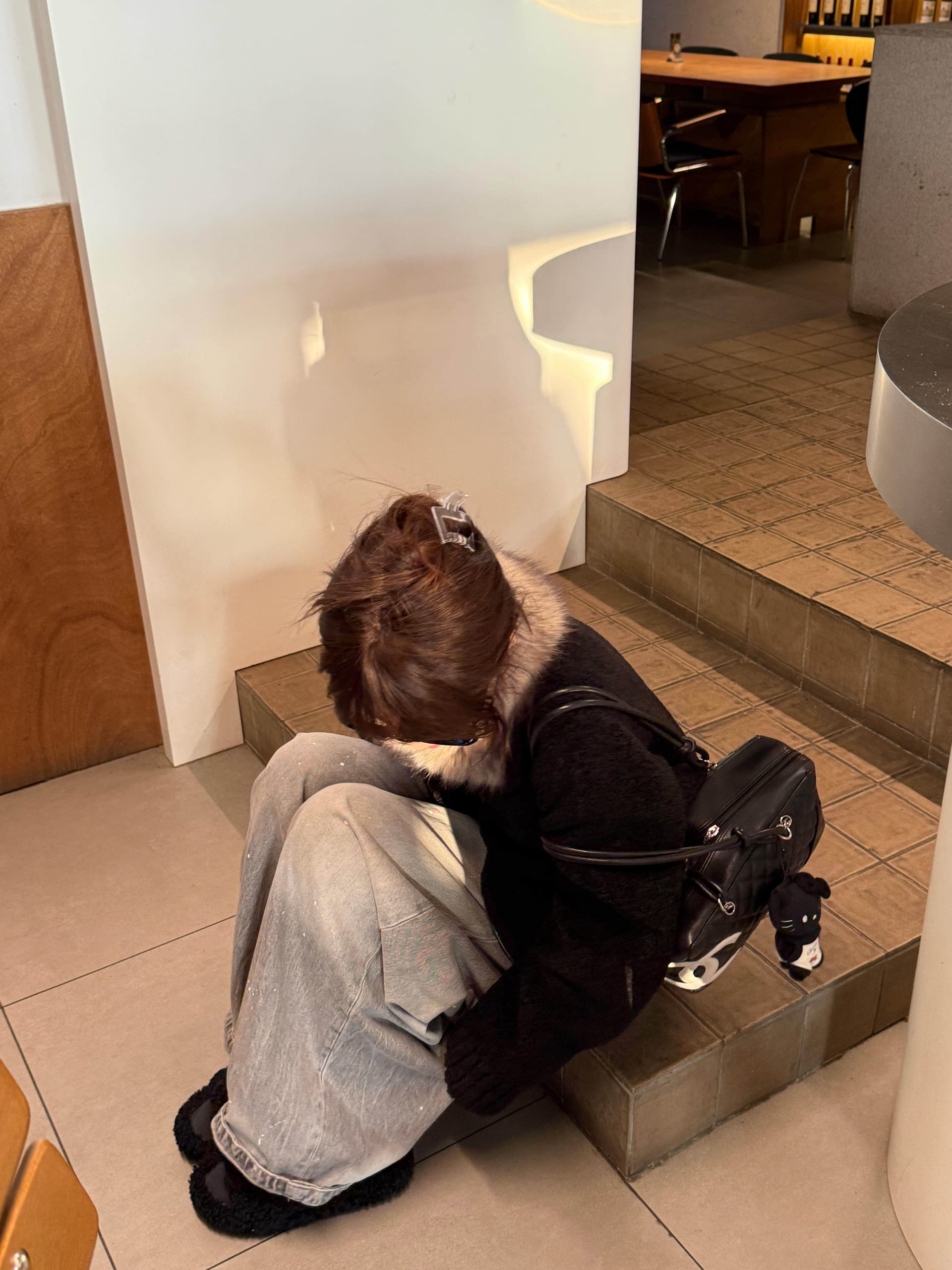 두꺼운 500 그램 양털 플리스 복합 스웨이드 큰 모피 칼라 하나 피모 하나 모피 칼라 두꺼운 모피 재킷 상세 이미지 6