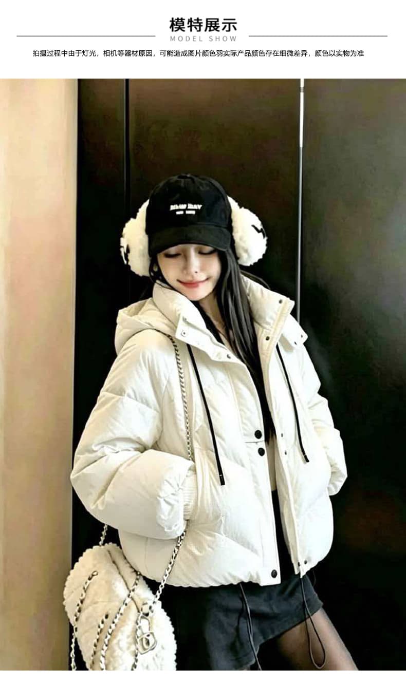 고유 한 슈퍼 잘 생긴 면 의류 겨울 2026 새로운 작은 키 한 부서 두꺼운 패딩 재킷 두꺼움 재킷 상세 이미지 8