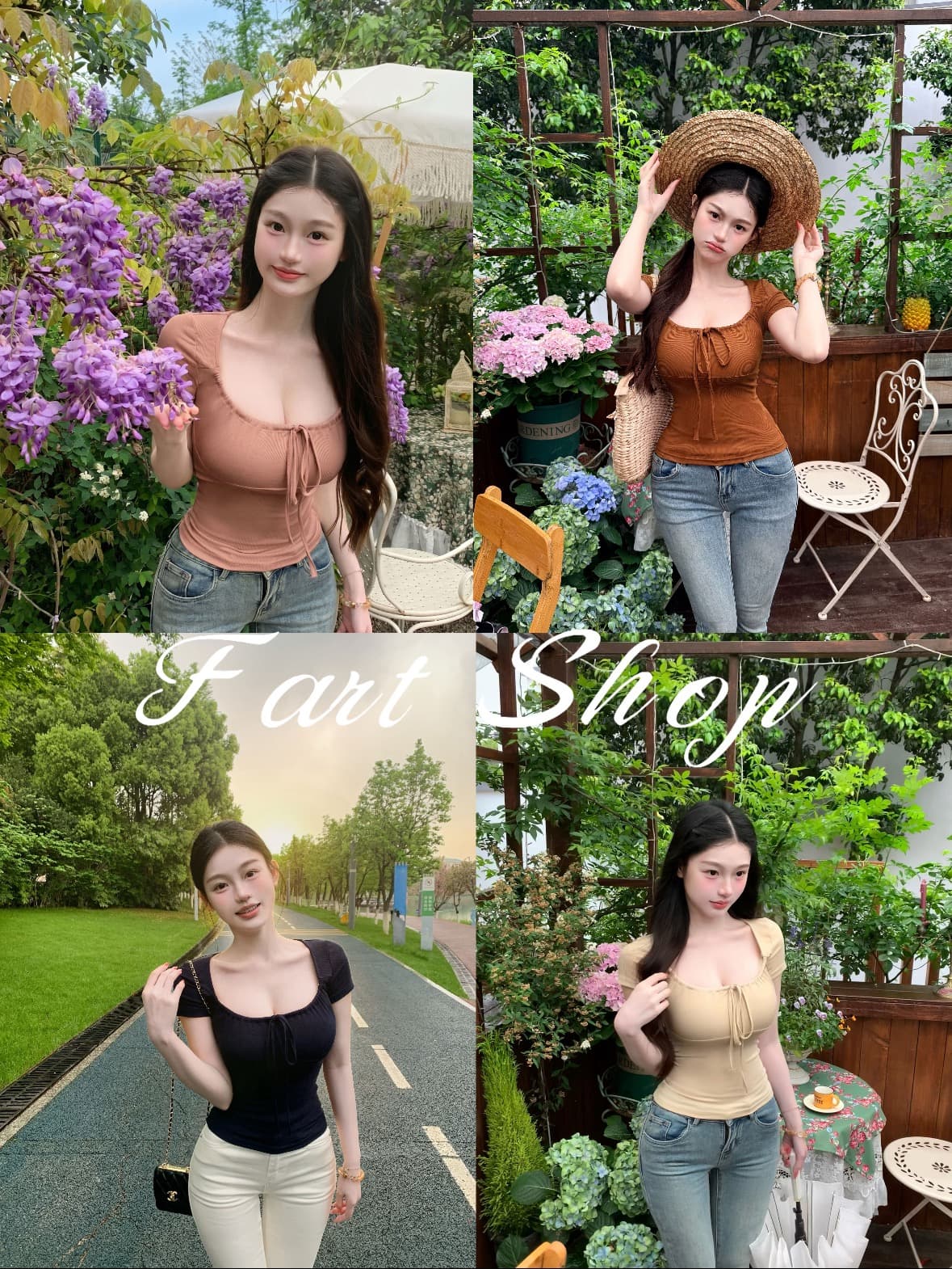 fart shop 순수한 그리고 욕망 2.0 라이 경기 서울 u 칼라 스트랩 반팔 티셔츠 봄 여름 몸매 가꾸기 허리 수축 맨위 상세 이미지 2
