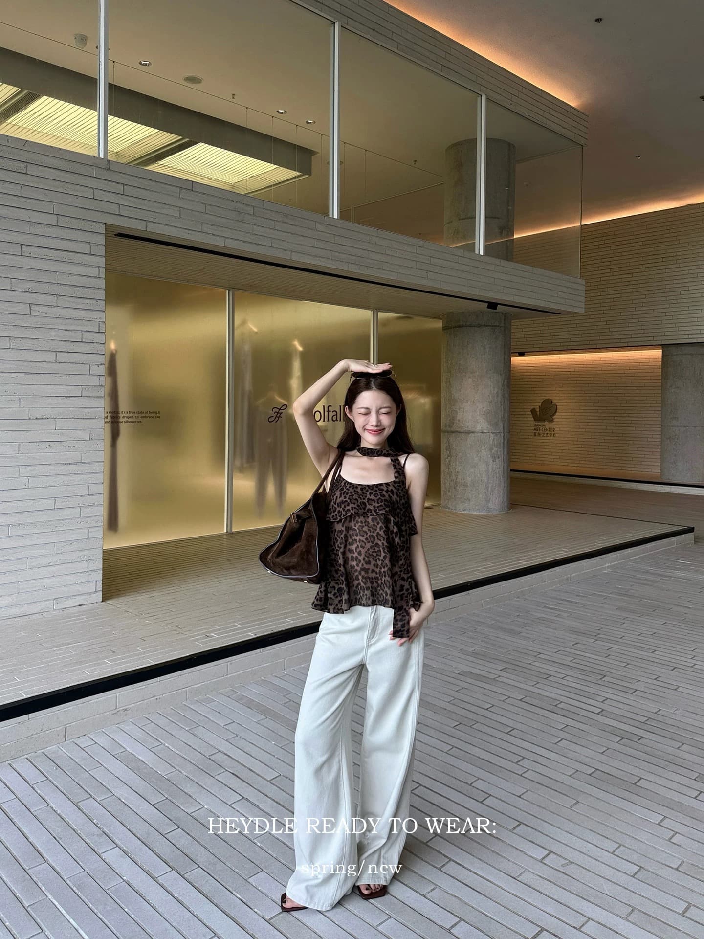 검은 콩 흠 레오파드 무늬 여성 클래식 레오파드 무늬 핫걸 세련된 분위기 센스 슬림해 보이는 행침 목 리본 캐미솔 여성 상세 이미지 4