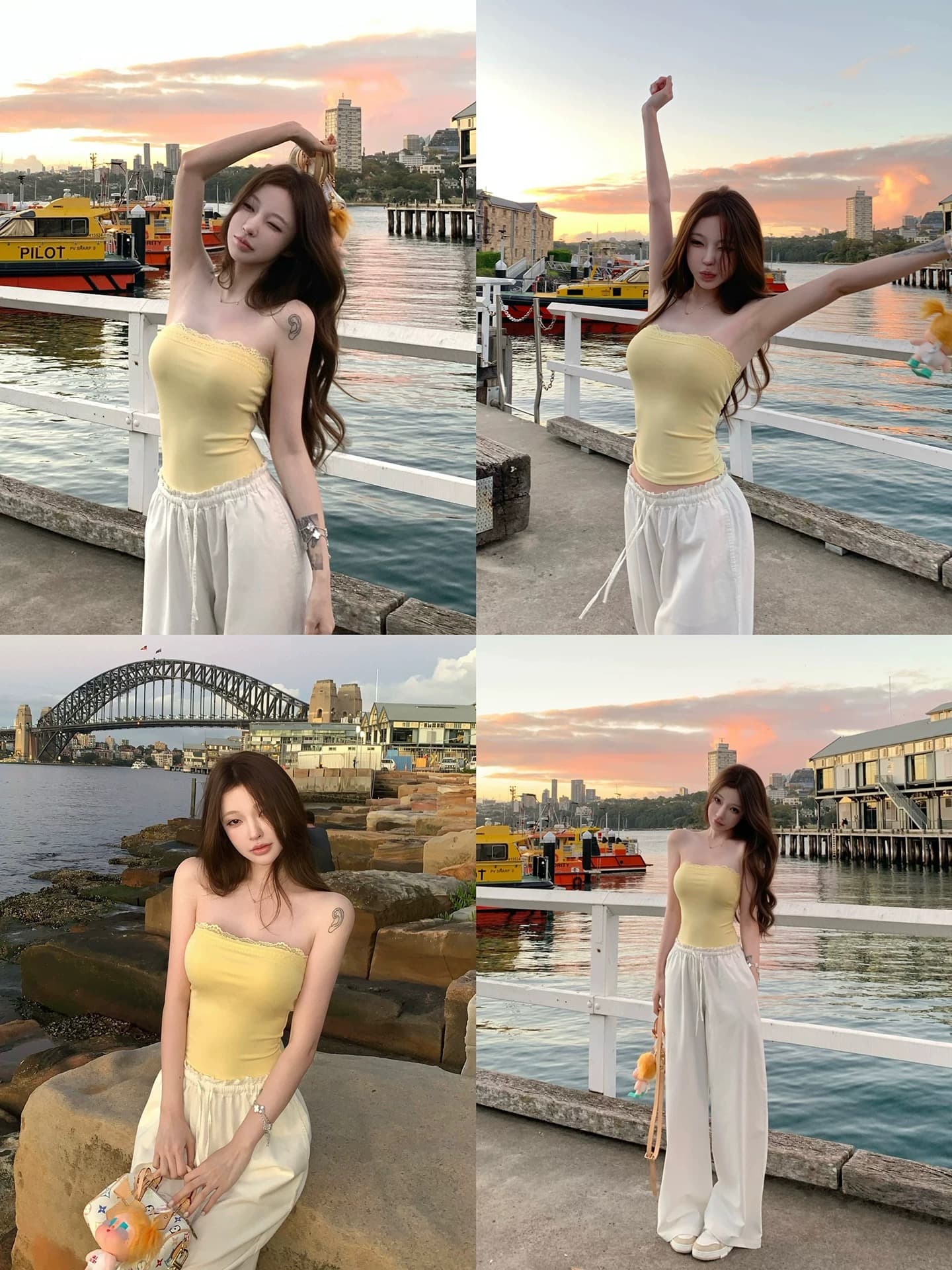 suuuicee 캘리포니아 주 한여름 탈착식 가슴 패드 순수한 욕망 레이스 조각 디자인 외출용 튜브탑 작은 맨위 상세 이미지 3