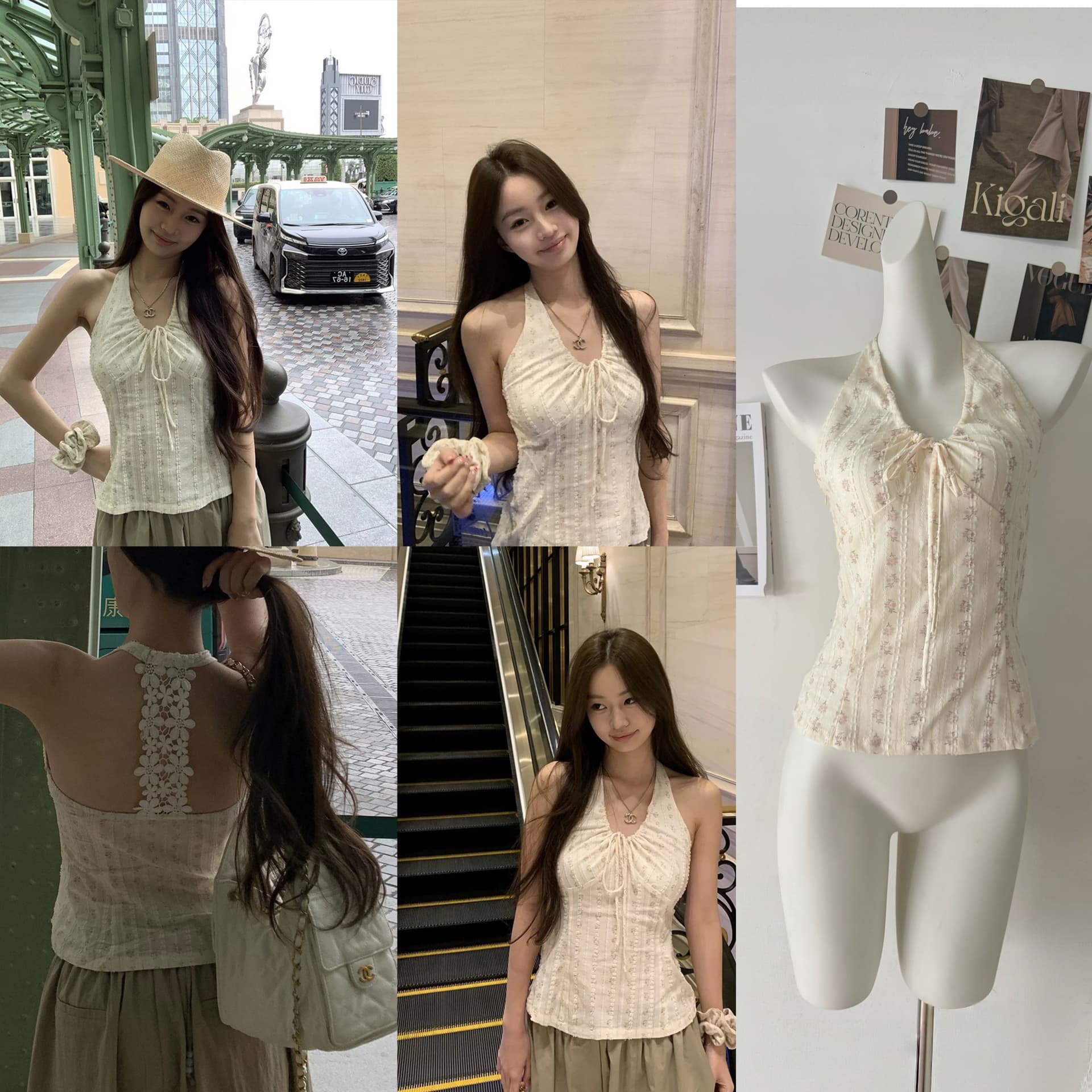 레드 맨 파빌리온 캐미솔 여름 외출용 2026 새로운 레이스 프랑스식 순면 몸매 가꾸기 민소매 행침 목 맨위 여성