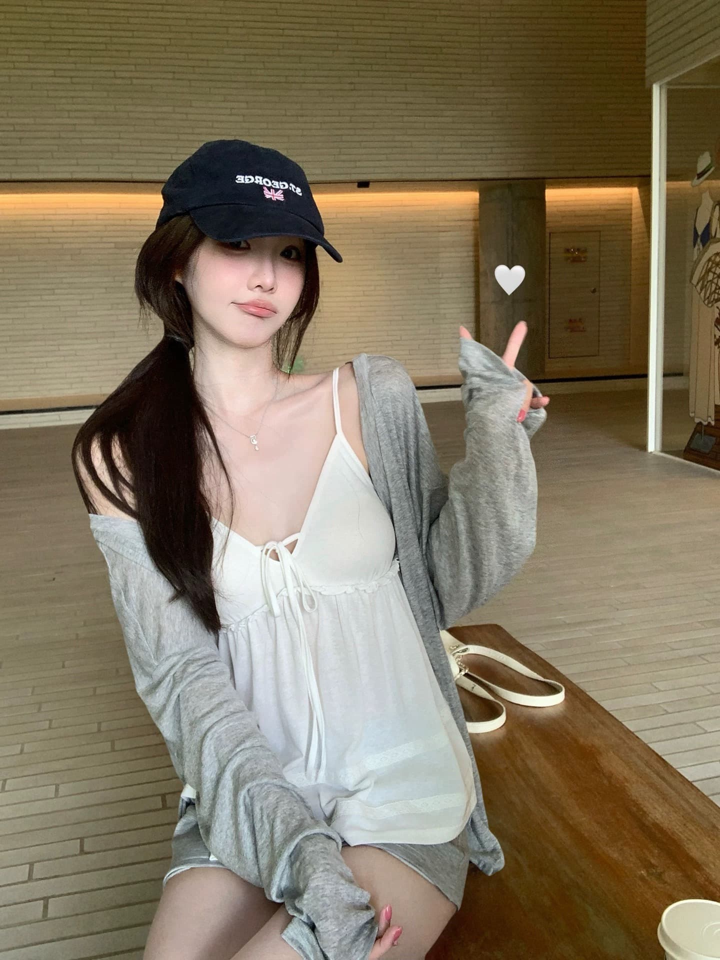 화이트 워터 여성 소녀 마음 눈꽃 면 레이스 측면 캐미솔 여름 한 부서 달콤함 순수한 욕망 슬립 맨위 상세 이미지 4