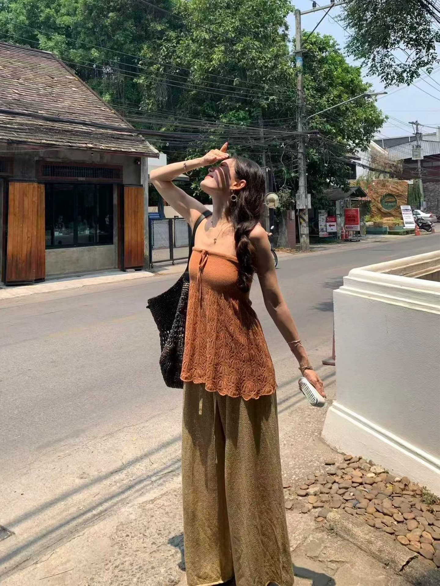 웨이브 놀이 바람 우산 진자 레이스업 튜브탑 26 여름 둘 색상 핫걸 슬림해 보이는 몸매 가꾸기 조끼 맨위 여성 상세 이미지 3
