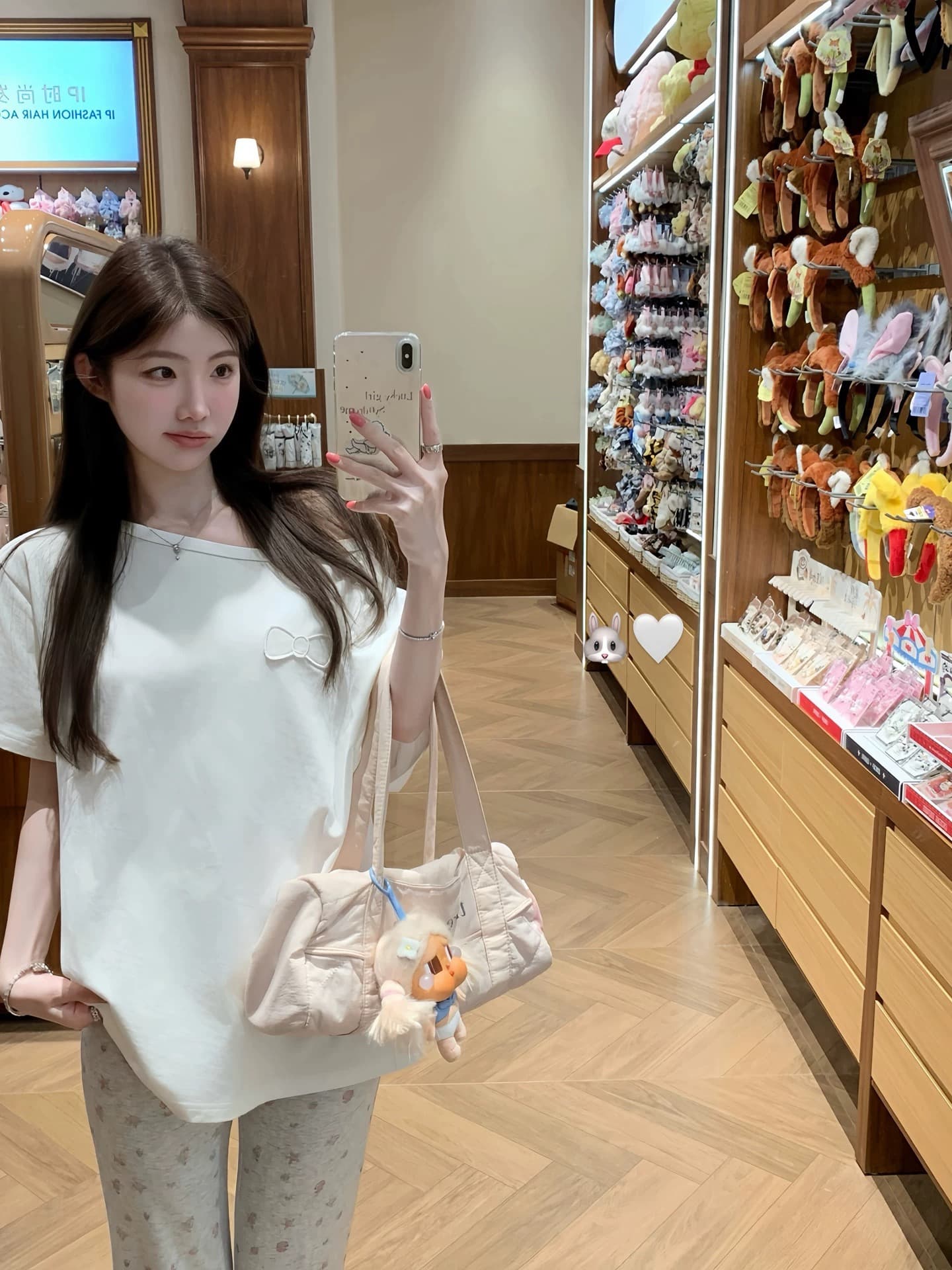 화이트 워터 여성 소녀 나비 매듭 보트넥 순면 가을 어깨 티셔츠 여성 여름 루즈핏 한 부서 나비 자수 맨위 상세 이미지 3
