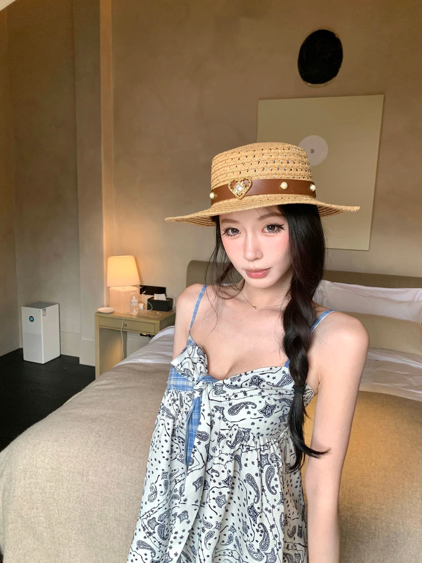 pinksoya 분말 콩 5 21 0시 방향 신제품 제한된 시간 9 접기 라이 경기 서울 배색 레이스업 캐미솔 상세 이미지 4