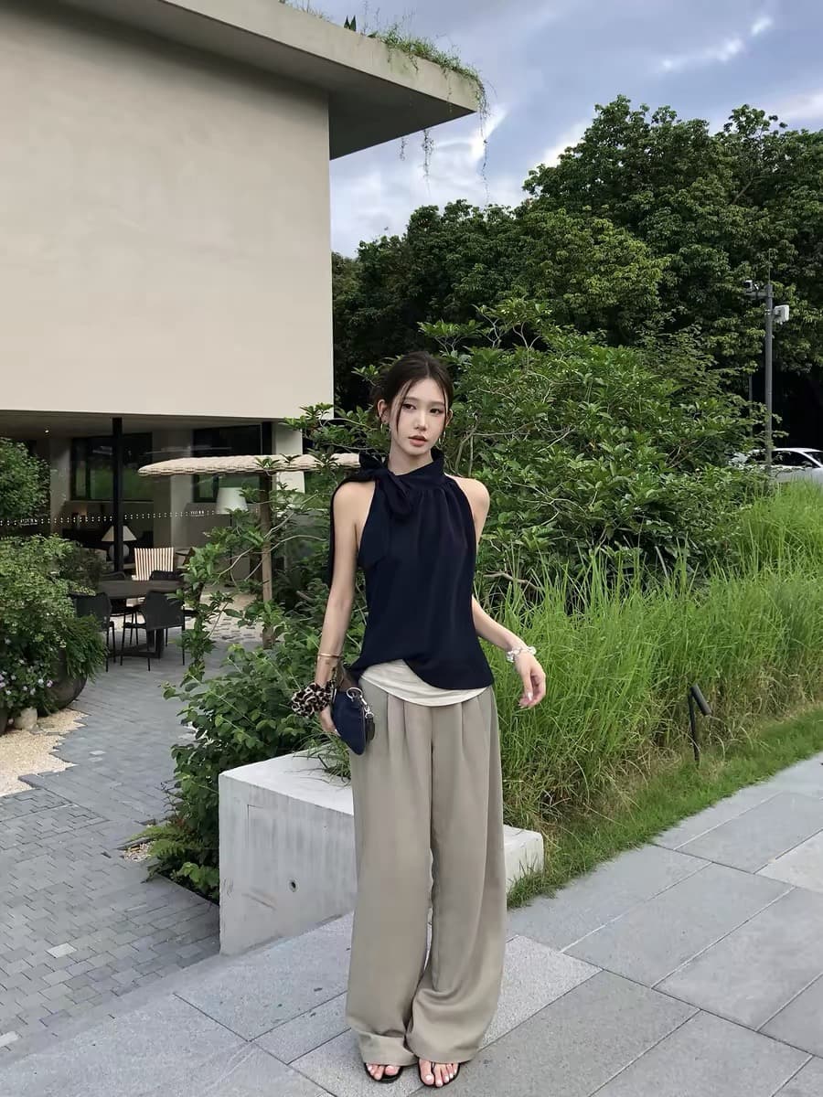 레드 맨 파빌리온 캐미솔 여름 외출용 핫걸 착용 가져 가라. 품격 자이언트 잘 생긴 ~ 중 아니요 명중 섹션 민소매 행침 목 맨위 상세 이미지 4