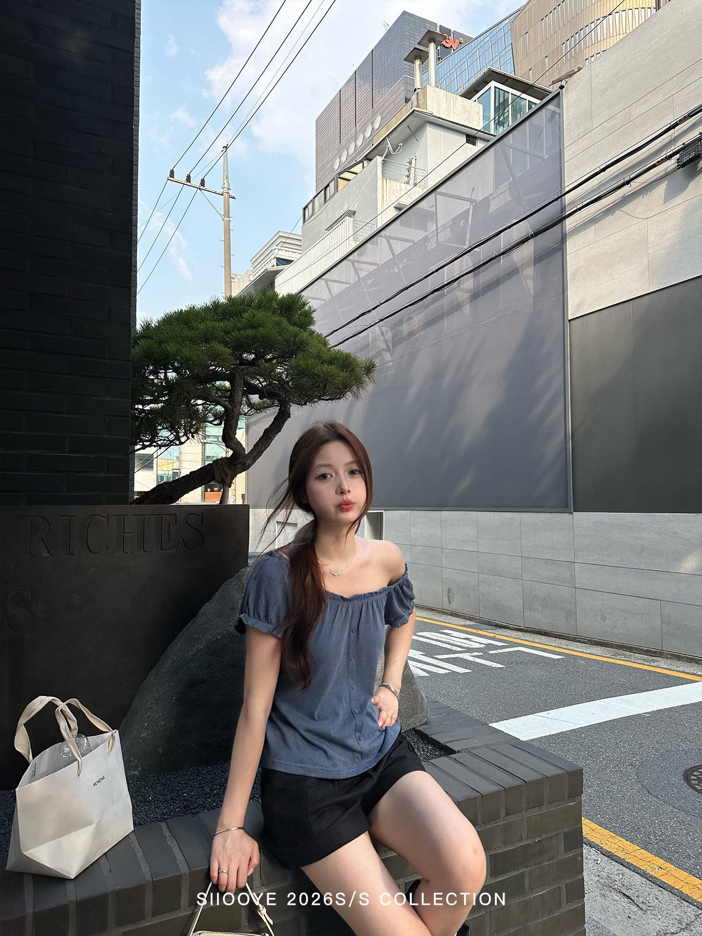 siiooye 정회원 반드시 buy 삼색 포함 주간 실크 프릴 레이스업 티셔츠 반팔 여성 여름 인형 셔츠 얇은 맨위 이미지 2