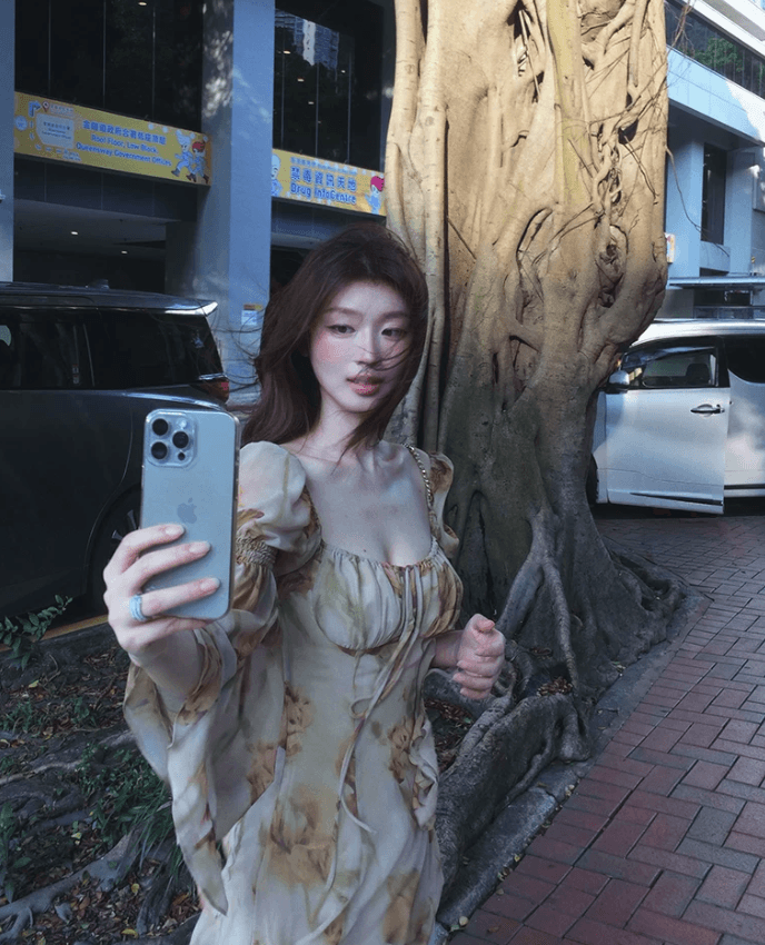 sya 크 사이 작은 웨스트 프랑스식 복잡한 고대 칼라 맨위 여성 가을 튜브탑 연꽃 잎 소매 꽃무늬 부드러운 긴팔 작은 셔츠 상세 이미지 2