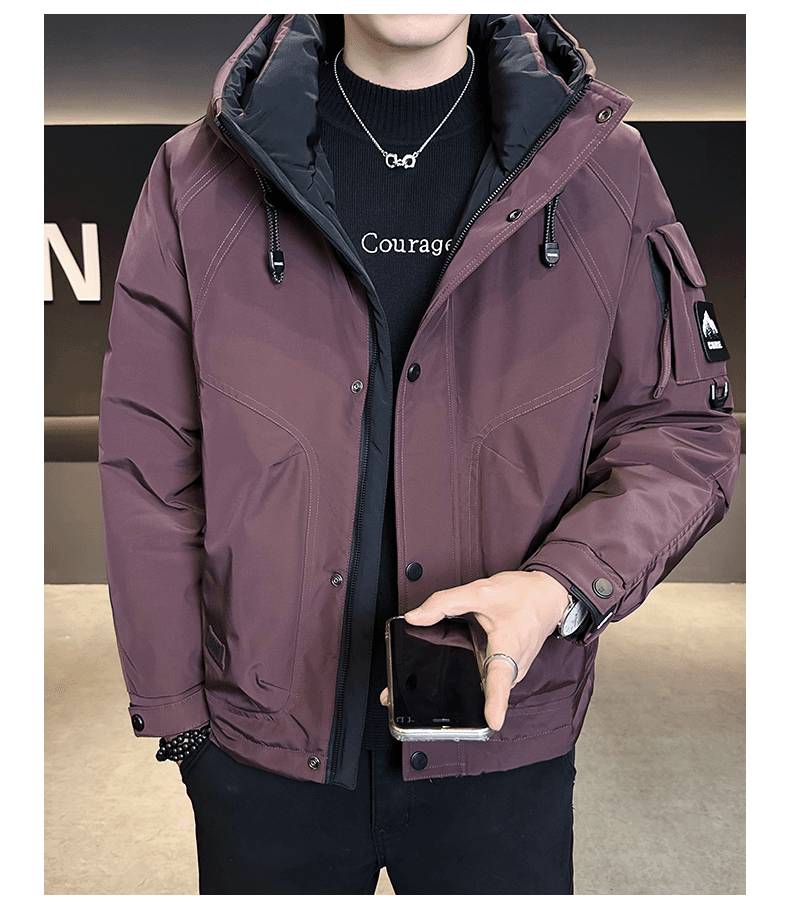 보온 워크웨어 다운 재킷 남성 겨울 2025 새로운 야외 화이트 덕 다운 두꺼운 캐주얼 재킷 상세 이미지 26