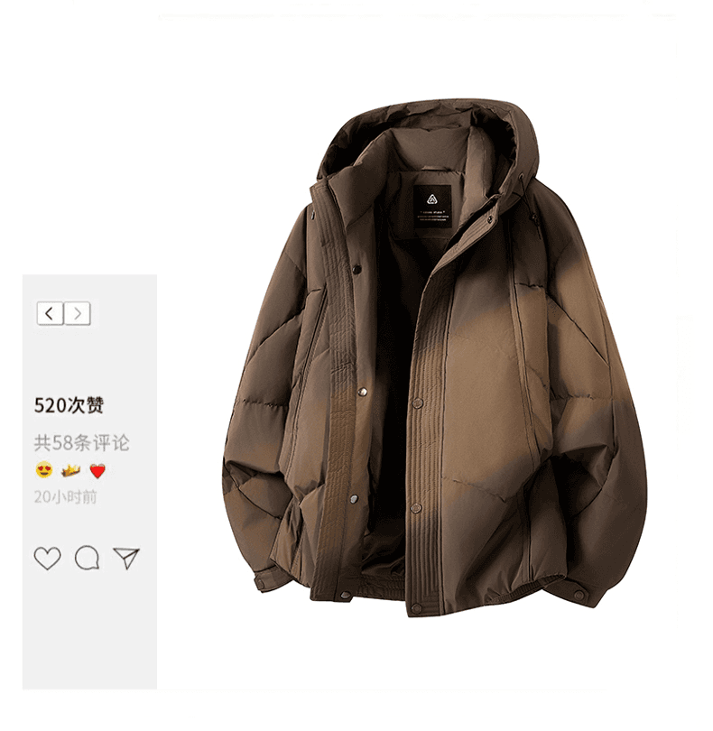 보온 워크웨어 다운 재킷 남성 겨울 2025 새로운 야외 화이트 덕 다운 두꺼운 캐주얼 재킷 상세 이미지 16