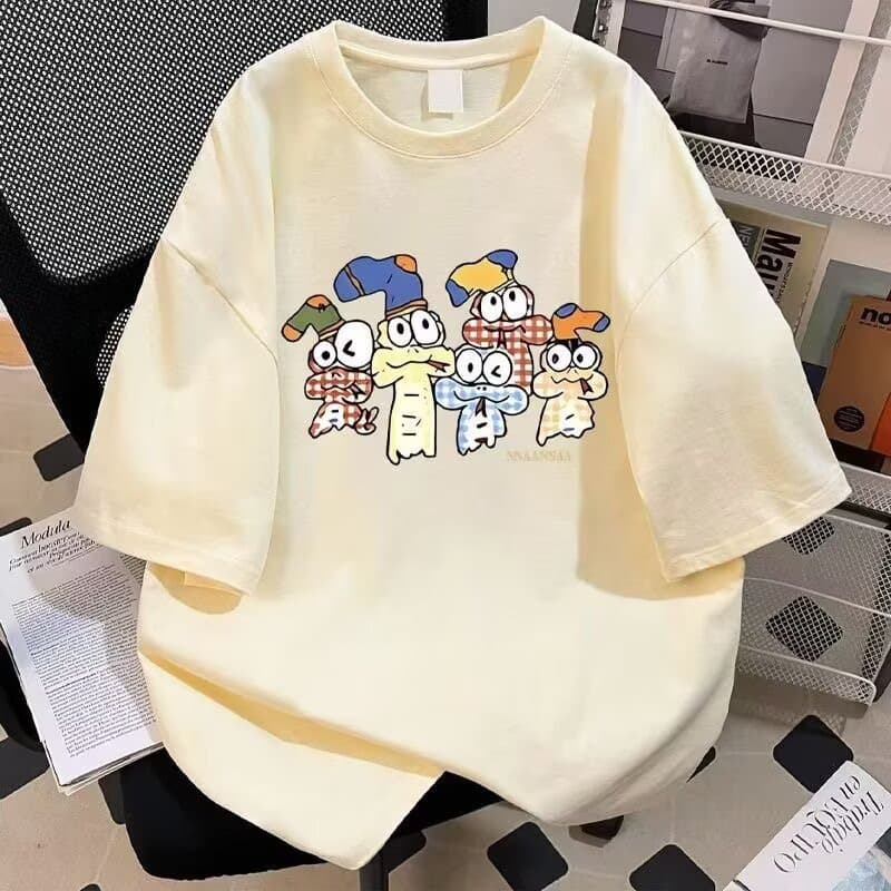 아메리칸 레트로 순면 반팔 t 남녀 새로운 여름 캐주얼 루즈핏 oversize 디자인 센스 반소매 맨위 이미지 3