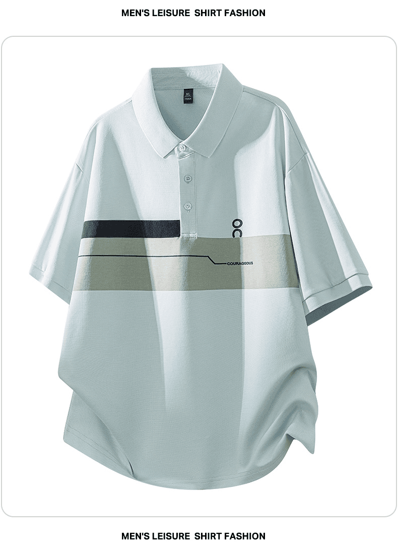 2026 여름 새로운 트렌드 반팔 티셔츠 남성 캐주얼 폴로 칼라 POLO 셔츠 청년 비즈니스 벨트 칼라 블라우스 상세 이미지 18