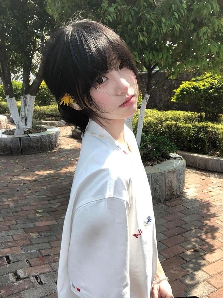 순면 240 그램 원본 자수 품질 업그레이드 트렌드 긍정적 인 어깨 루즈핏 중간 길이 가시 자수 라운드 넥 맨위 여성 의류 상세 이미지 11