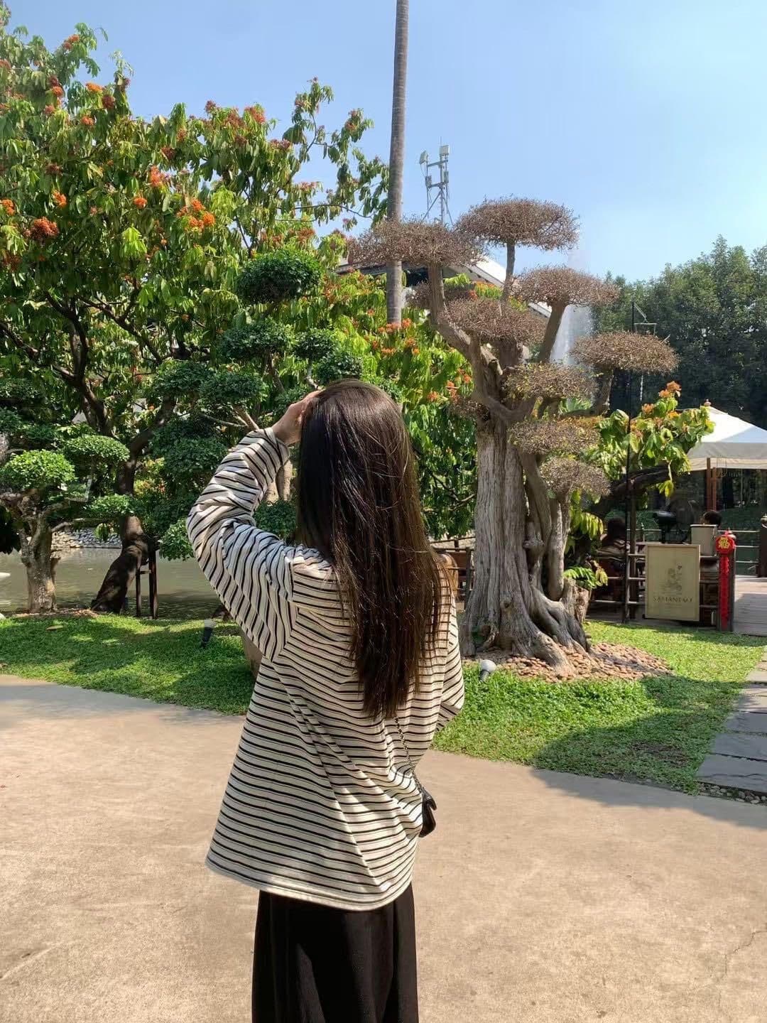 원본 원단 240 그램 조수 브랜드 더블 실 고급 빗질된 면 아메리칸 레트로 단추 스트라이프 만나는 긴팔 상세 이미지 2