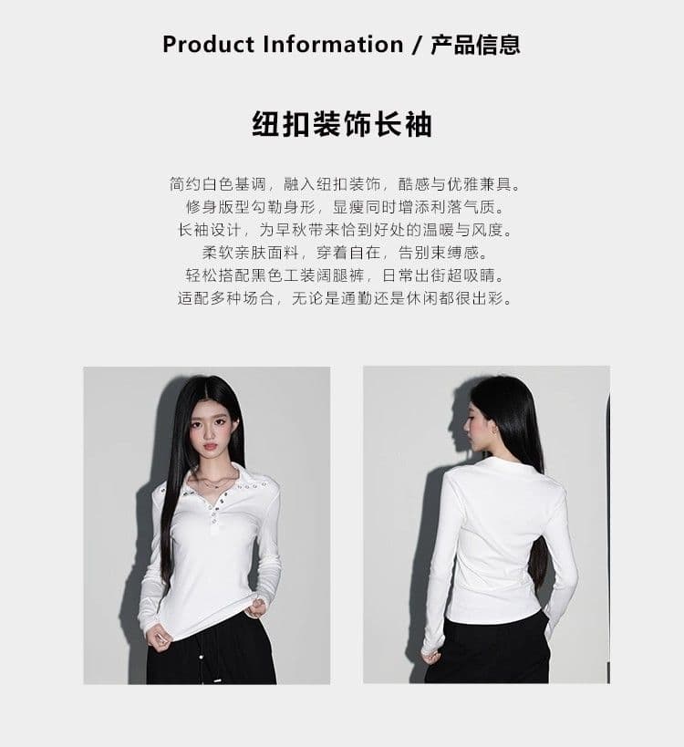 원본 원단 260 그램 사람들 면 화이트 루즈핏 긍정적 인 어깨 긴팔 티셔츠 여성 가을 고유 한 Chic 상세 이미지 3