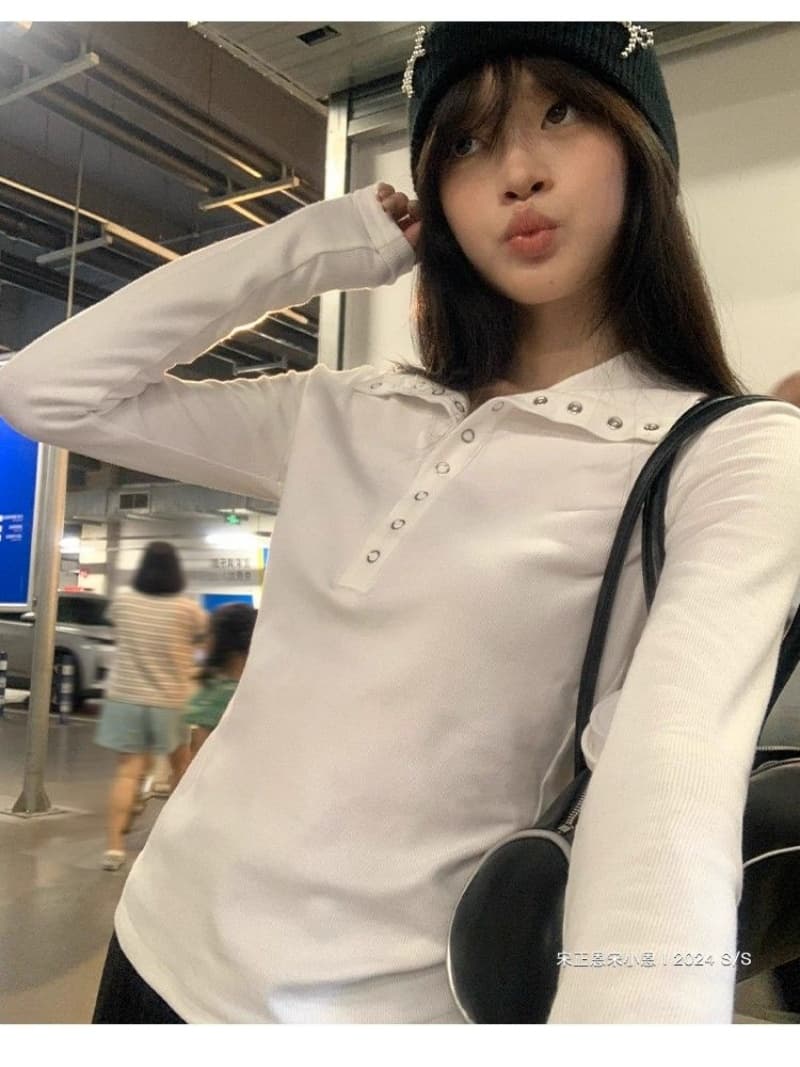 원본 원단 260 그램 사람들 면 긴팔 맨위 몸매 가꾸기 폴로 칼라 인사이드 가져 가라. 외출용 봄 가을 상세 이미지 15