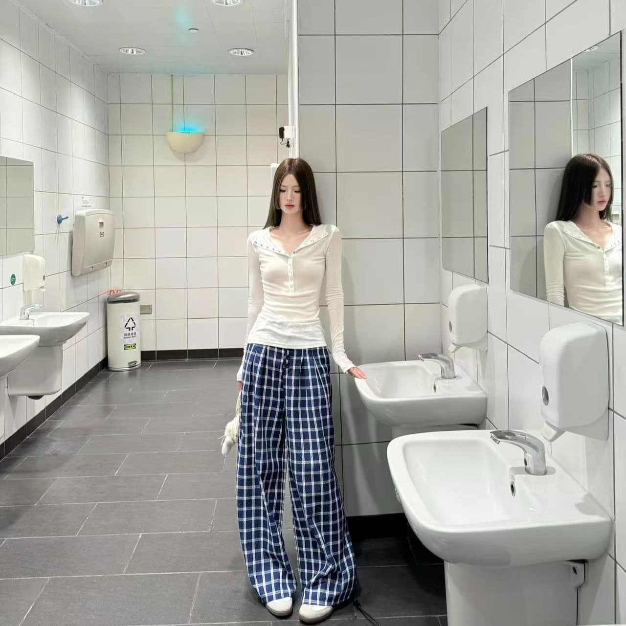 원본 원단 260 그램 사람들 면 가을 고유 한 Chic 폴로 칼라 고급 센스 기본 셔츠 맨위 이미지 5