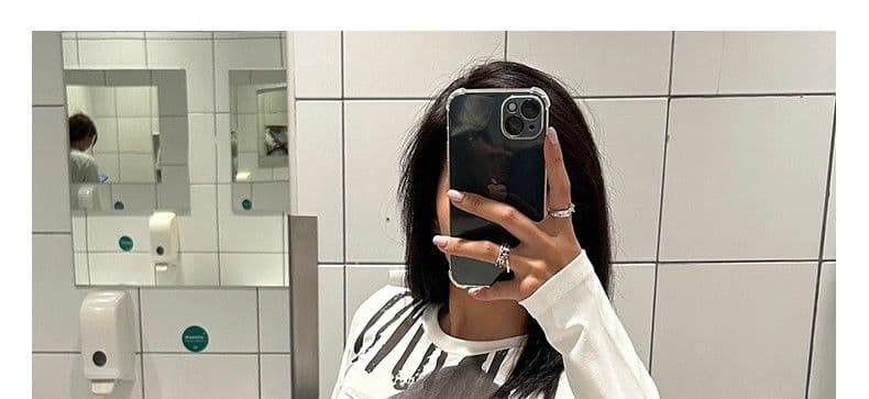 원본 원단 32 260 그램 95 면 인물 프린트 긍정적 인 어깨 몸매 가꾸기 긴팔 티셔츠 핫걸 상세 이미지 2