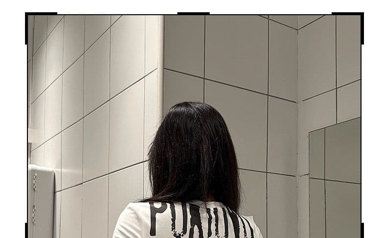 원본 원단 32 260 그램 95 면 인물 프린트 긍정적 인 어깨 몸매 가꾸기 긴팔 티셔츠 핫걸 상세 이미지 13