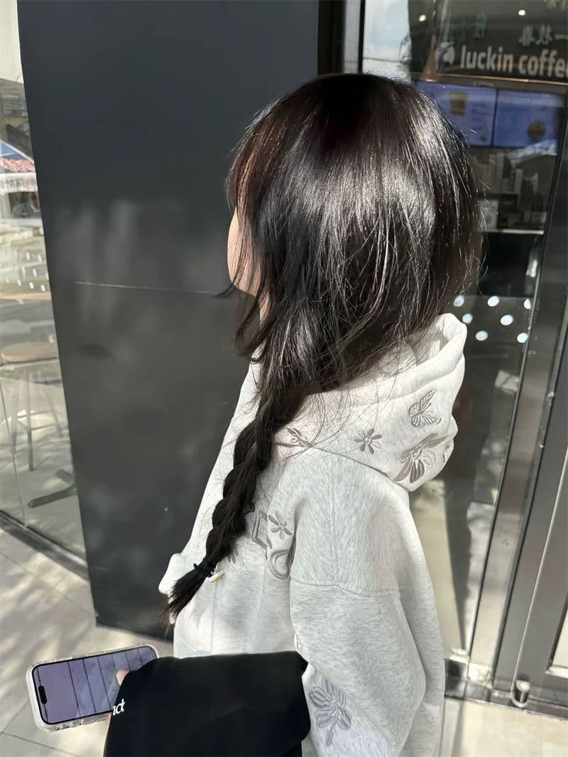 원본 크기 자수 순면 복합 아메리칸 2026 가을 겨울 털이 있고 두꺼운 루즈핏 느긋한 바람 커플 재킷 상세 이미지 3