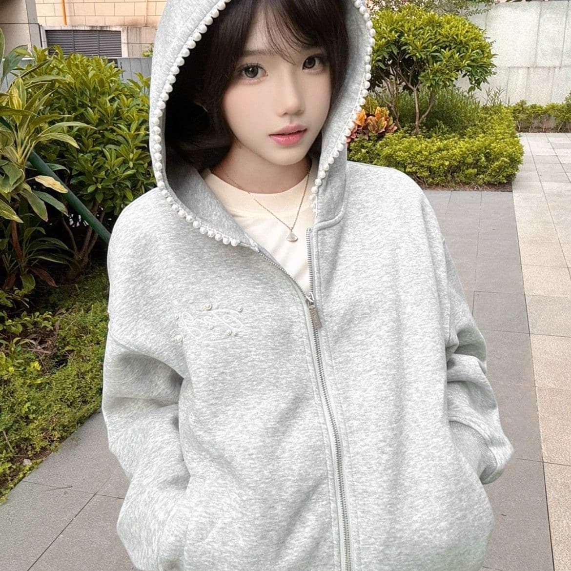 원본 마 작업 통치자 인치 아이언 지퍼 자수 주문 구슬 인사이드 펌프 가을 겨울 2026 년 아메리칸 높음 거리 비즈 박기 이미지 4