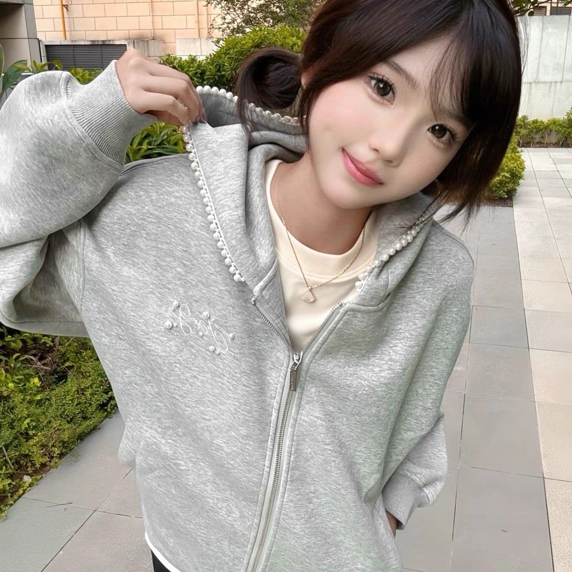 원본 마 작업 통치자 인치 아이언 지퍼 자수 주문 구슬 인사이드 펌프 가을 겨울 2026 년 아메리칸 높음 거리 비즈 박기 이미지 3