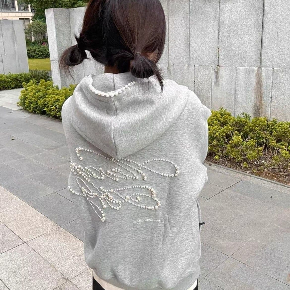 원본 마 작업 통치자 인치 아이언 지퍼 자수 주문 구슬 인사이드 펌프 가을 겨울 2026 년 아메리칸 높음 거리 비즈 박기 상세 이미지 4