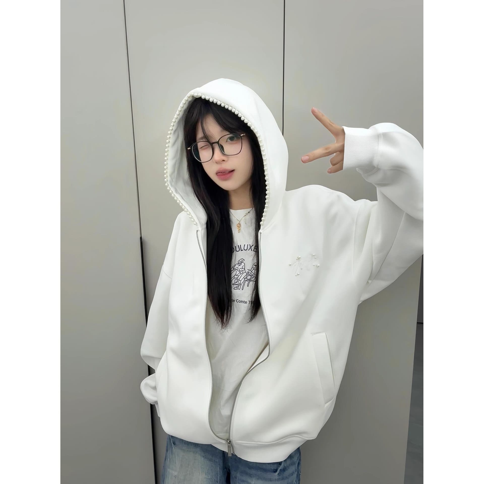 원본 마 작업 통치자 인치 아이언 지퍼 자수 주문 구슬 인사이드 펌프 아메리칸 레트로 진주 비즈 박기 자수 상세 이미지 6