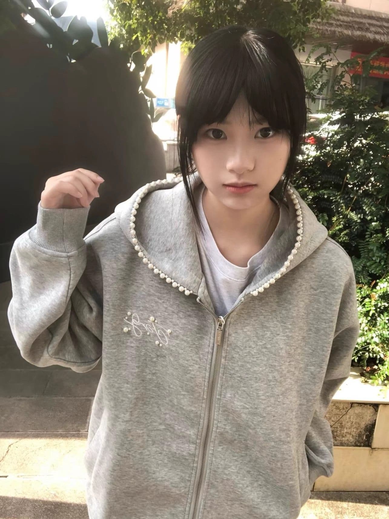 원본 마 작업 통치자 인치 아이언 지퍼 자수 주문 구슬 인사이드 펌프 순면 가을 아메리칸 레트로 진주 비즈 박기 상세 이미지 5