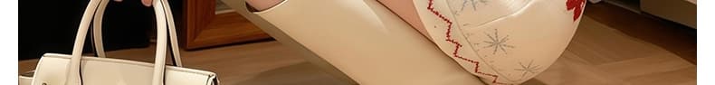 한 부서 화이트 니트 스웨터 세트 여성 느긋한 바람 품격 착용 잡아라. 의류 반신 스커트 투피스 슈트 가을 겨울철 상세 이미지 31