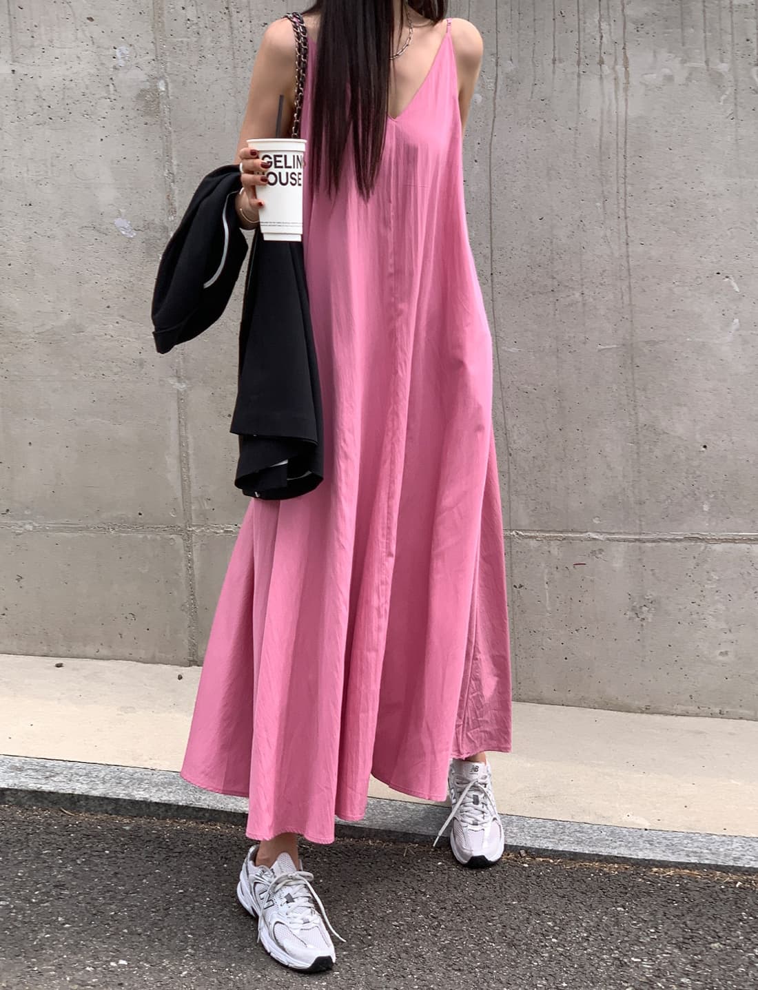스팟 chic 한 부서 여름 프랑스어 기질 V 칼라 섹시한 다시 열기 게으른 여가 휴가 바람 슬링 드레스 상세 이미지 9