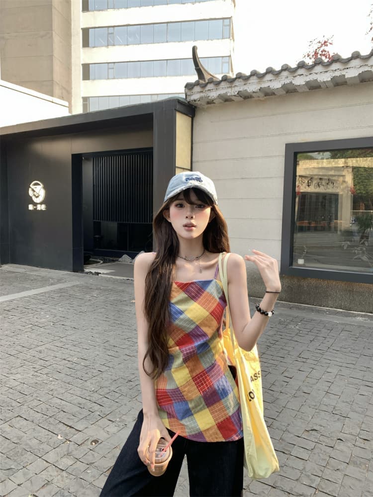 한 부서 핫걸 튜브탑 조끼 여름 새로운 디자인 센스 불규칙 슬림해 보이는 맨위 상세 이미지 9