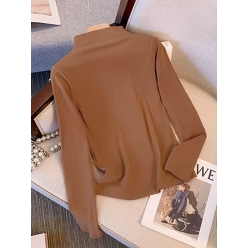 충동 섹션 De 플러시 1x1 복합 은 여우 플러시 De 플러시 반하이넥 여성 가을 핫걸 인사이드 가져 가라. 몸매 가꾸기 맨위 상세 이미지 3