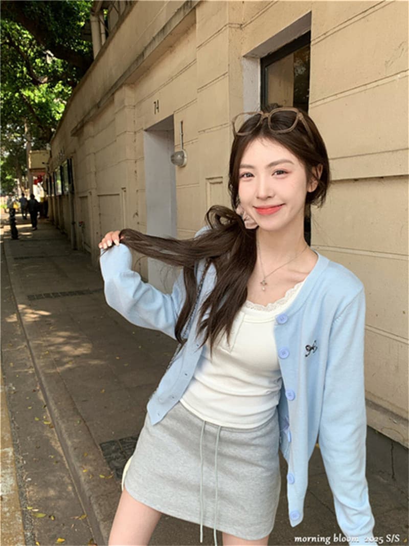 순수한 욕망 바람 레이스 조각 단추 캐미솔 여름 디자인 페이크 레이어드 몸매 가꾸기 핫걸 작은 맨위 상세 이미지 10