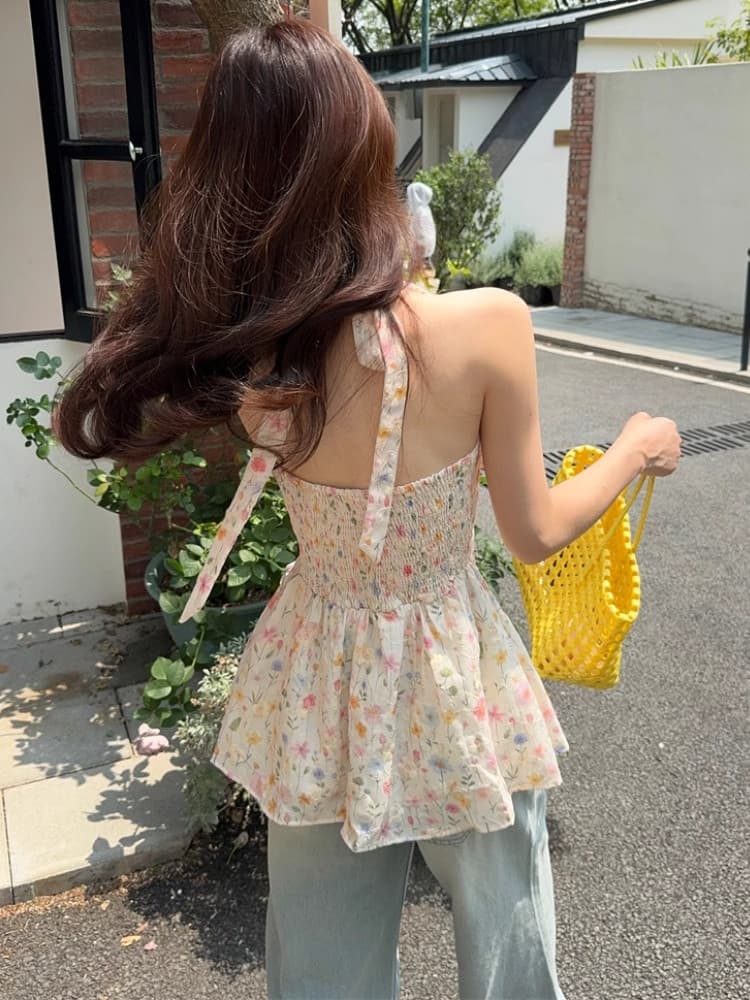 원본 자수 원단 행침 목 스트랩 자수 조끼 꽃무늬 여름 새로운 외국 가스 민소매 맨위 상세 이미지 8