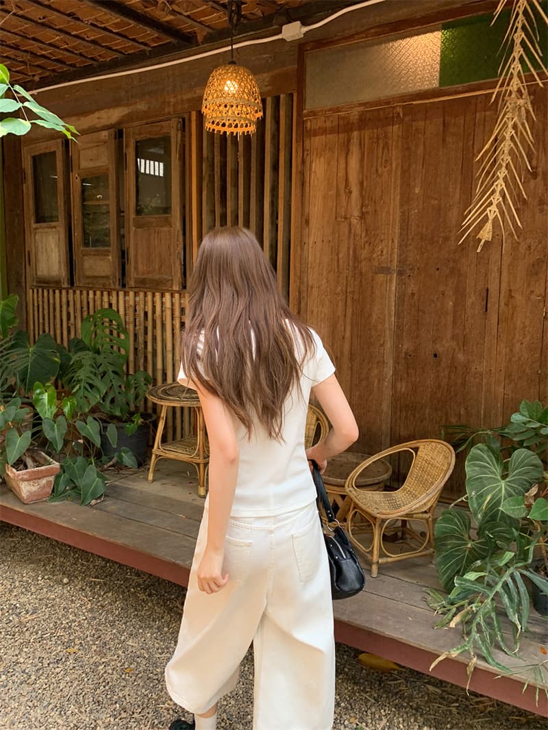사람들 면 작은 대중 V넥 몸매 가꾸기 반팔 티셔츠 여름 몸매 가꾸기 슬림해 보이는 디자인 센스 맨위 상세 이미지 21